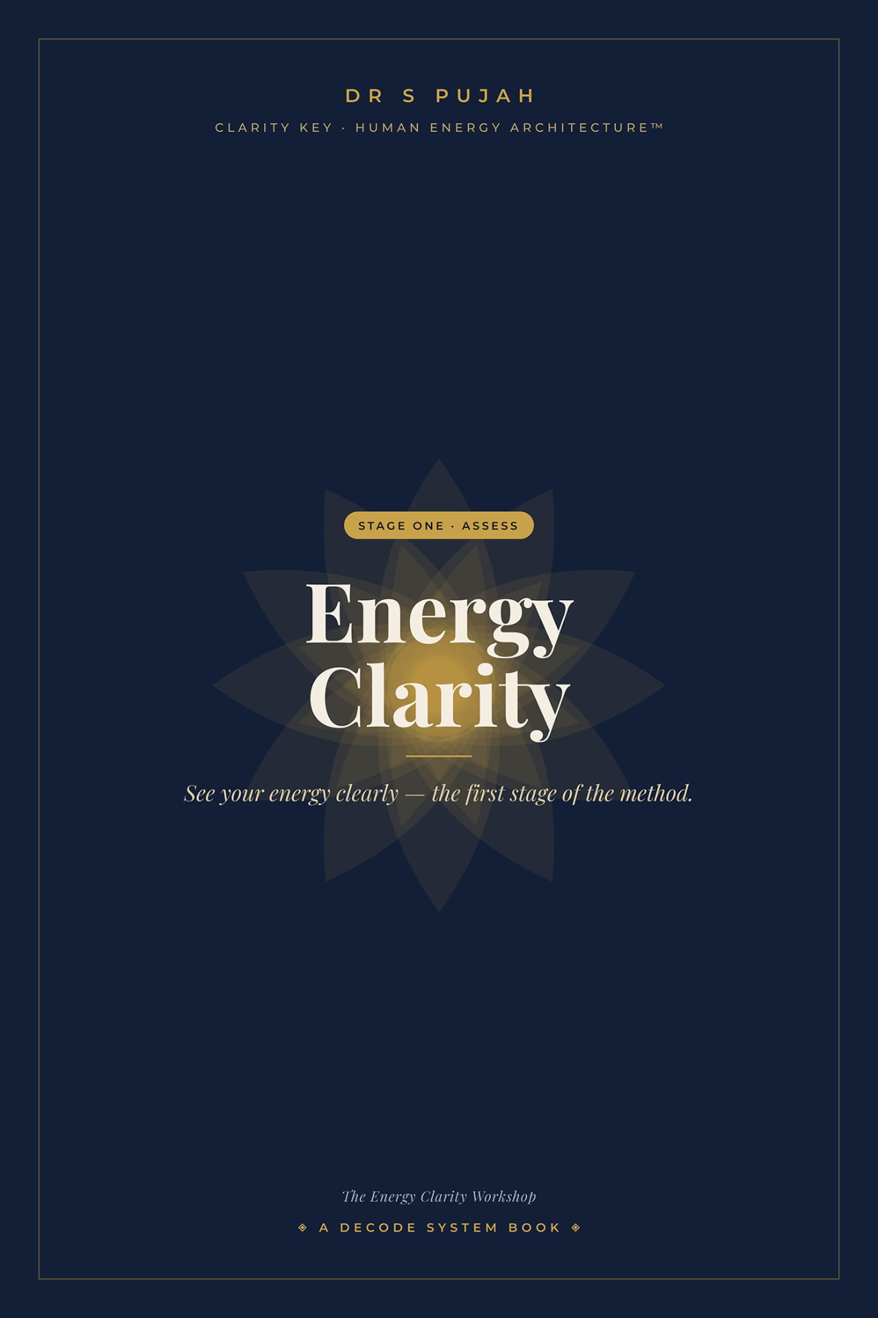 Stage 1 — Energy Clarity Workshop e-book cover by Dr S Pujah Stage 1 — Energy Clarity Workshop e-book cover by Dr S Pujah