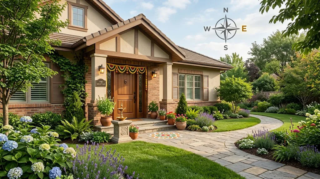 Compass over a home plan — Dr S Pujah on why property direction matters in Vastu.