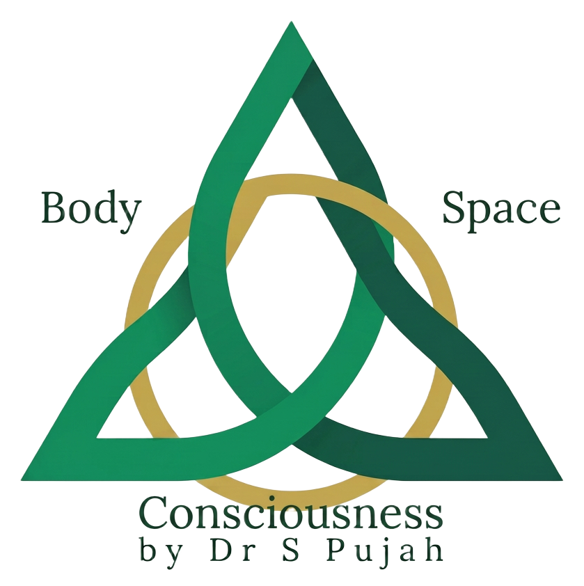 Body, Space and Consciousness — the interlocking triquetra of the Spujah Method, by Dr S Pujah